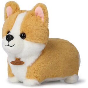 9.8" Faux  Fur Pillows Throw Plushie Dogs Pillow Doll for Kids